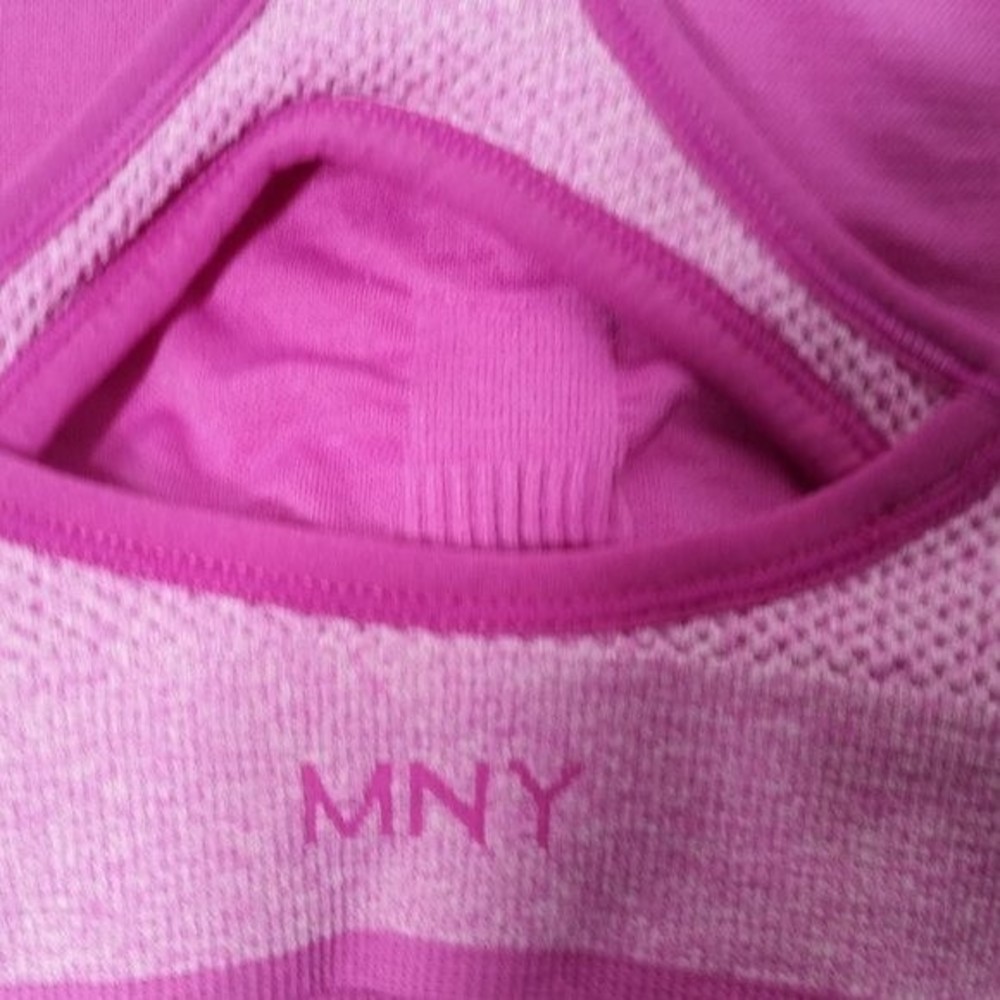 1) Pink Sports Bra Racerback - Picture 6 of 9
